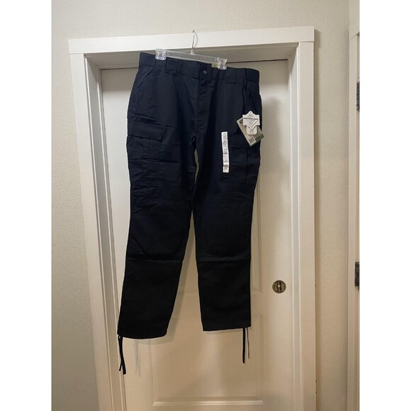 5.11 Tactical Pants Mens 2XL Long Black TDU Ripstop Cargo Drawstring Hem 74003 - Picture 2 of 5